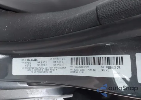 2016 Chrysler 200 Limited z USA, uszkodzony, nr VIN 1C3CCCAG3GN183798